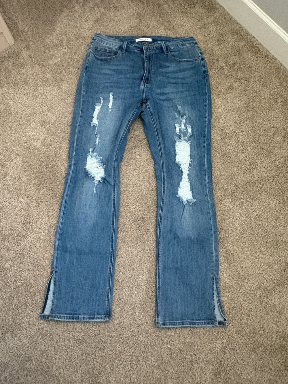 Dogma Straight Leg Distressed Jeans